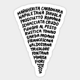 Italian Pizzas Pizza Design Sticker